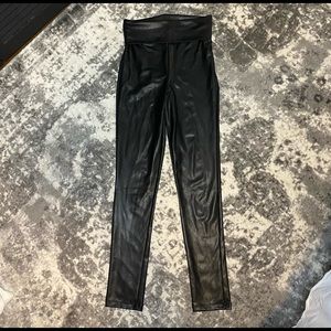 Faux leather leggings